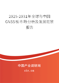2025-2031年全球與中國GNSS板市場分析及發(fā)展前景報告 2025-2031年全球與中國GNSS板市場分析及發(fā)展前景報告