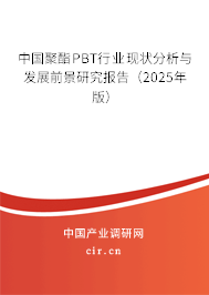 中國聚酯PBT行業(yè)現(xiàn)狀分析與發(fā)展前景研究報告(2025年版) 中國聚酯PBT行業(yè)現(xiàn)狀分析與發(fā)展前景研究報告(2025年版)