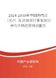 2024-2030年中國(guó)顱內(nèi)壓(ICP)監(jiān)測(cè)裝置行業(yè)發(fā)展分析與市場(chǎng)前景預(yù)測(cè)報(bào)告 2024-2030年中國(guó)顱內(nèi)壓(ICP)監(jiān)測(cè)裝置行業(yè)發(fā)展分析與市場(chǎng)前景預(yù)測(cè)報(bào)告