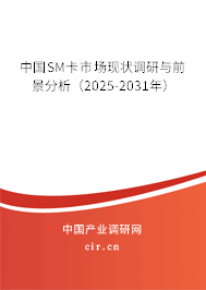 中國SM卡市場現(xiàn)狀調(diào)研與前景分析(2025-2031年) 中國SM卡市場現(xiàn)狀調(diào)研與前景分析(2025-2031年)