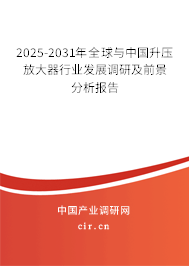 2025-2031年全球與中國升壓放大器行業(yè)發(fā)展調(diào)研及前景分析報告