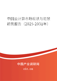 中國云計(jì)算市場現(xiàn)狀與前景趨勢報(bào)告(2025-2031年) 中國云計(jì)算市場現(xiàn)狀與前景趨勢報(bào)告(2025-2031年)