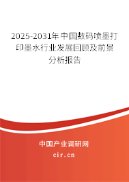 2025-2031年中國(guó)數(shù)碼噴墨打印墨水行業(yè)發(fā)展回顧及前景分析報(bào)告