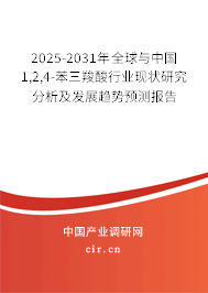 2025-2031年全球與中國(guó)1,2,4-苯三羧酸行業(yè)現(xiàn)狀研究分析及發(fā)展趨勢(shì)預(yù)測(cè)報(bào)告 2025-2031年全球與中國(guó)1,2,4-苯三羧酸行業(yè)現(xiàn)狀研究分析及發(fā)展趨勢(shì)預(yù)測(cè)報(bào)告