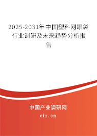 2025-2031年中國塑料網(wǎng)眼袋行業(yè)調(diào)研及未來趨勢分析報告