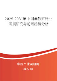 2025-2031年中國赤鐵礦行業(yè)發(fā)展研究與前景趨勢分析 2025-2031年中國赤鐵礦行業(yè)發(fā)展研究與前景趨勢分析