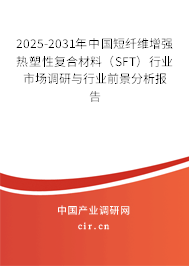 2025-2031年中國短纖維增強熱塑性復合材料(SFT)行業(yè)市場調(diào)研與行業(yè)前景分析報告 2025-2031年中國短纖維增強熱塑性復合材料(SFT)行業(yè)市場調(diào)研與行業(yè)前景分析報告