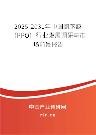 2025-2031年中國聚苯醚(PPO)行業(yè)發(fā)展調研與市場前景報告 2025-2031年中國聚苯醚(PPO)行業(yè)發(fā)展調研與市場前景報告