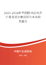2025-2031年中國(guó)快消品電商行業(yè)發(fā)展全面調(diào)研與未來(lái)趨勢(shì)報(bào)告