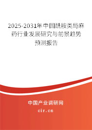2025-2031年中國酰胺類局麻藥行業(yè)發(fā)展研究與前景趨勢預(yù)測報(bào)告
