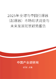 2025年全球與中國引爆器（起爆器）市場現(xiàn)狀調(diào)查與未來發(fā)展前景趨勢報(bào)告