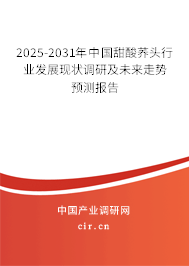 2025-2031年中國甜酸蕎頭行業(yè)發(fā)展現(xiàn)狀調(diào)研及未來走勢預(yù)測報告 2025-2031年中國甜酸蕎頭行業(yè)發(fā)展現(xiàn)狀調(diào)研及未來走勢預(yù)測報告