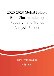 2020-2026 Global Soluble Beta-Glucan Industry Research and Trends Analysis Report