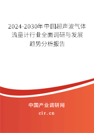 2024-2030年中國(guó)超聲波氣體流量計(jì)行業(yè)全面調(diào)研與發(fā)展趨勢(shì)分析報(bào)告 2024-2030年中國(guó)超聲波氣體流量計(jì)行業(yè)全面調(diào)研與發(fā)展趨勢(shì)分析報(bào)告