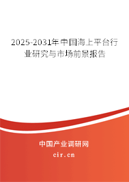 2025-2031年中國海上平臺行業(yè)研究與市場前景報告 2025-2031年中國海上平臺行業(yè)研究與市場前景報告