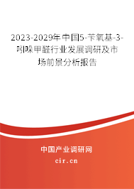 2023-2029年中國(guó)5-芐氧基-3-吲哚甲醛行業(yè)發(fā)展調(diào)研及市場(chǎng)前景分析報(bào)告