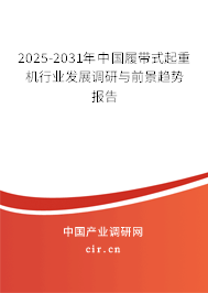 2025-2031年中國(guó)履帶式起重機(jī)行業(yè)發(fā)展調(diào)研與前景趨勢(shì)報(bào)告