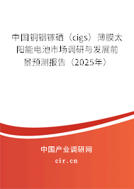 中國(guó)銅銦鎵硒(cigs)薄膜太陽(yáng)能電池市場(chǎng)調(diào)研與發(fā)展前景預(yù)測(cè)報(bào)告(2025年) 中國(guó)銅銦鎵硒(cigs)薄膜太陽(yáng)能電池市場(chǎng)調(diào)研與發(fā)展前景預(yù)測(cè)報(bào)告(2025年)