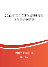 2023年寶寶鞋行業(yè)調(diào)研與市場前景分析報(bào)告