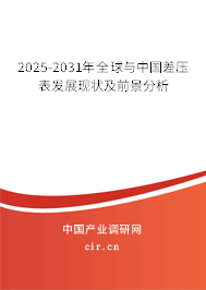 2025-2031年全球與中國差壓表發(fā)展現(xiàn)狀及前景分析 2025-2031年全球與中國差壓表發(fā)展現(xiàn)狀及前景分析
