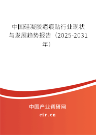 中國硅凝膠疤痕貼行業(yè)現(xiàn)狀與發(fā)展趨勢報告(2025-2031年) 中國硅凝膠疤痕貼行業(yè)現(xiàn)狀與發(fā)展趨勢報告(2025-2031年)