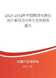 2025-2031年中國(guó)集成電路封裝行業(yè)研究分析與前景趨勢(shì)報(bào)告 2025-2031年中國(guó)集成電路封裝行業(yè)研究分析與前景趨勢(shì)報(bào)告