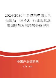 2024-2030年全球與中國(guó)母乳低聚糖 （HMO）行業(yè)現(xiàn)狀深度調(diào)研與發(fā)展趨勢(shì)分析報(bào)告