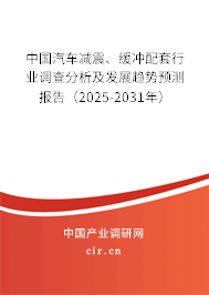 中國汽車減震、緩沖配套行業(yè)調(diào)查分析及發(fā)展趨勢預測報告（2025-2031年）