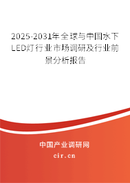 2025-2031年全球與中國水下LED燈行業(yè)市場調(diào)研及行業(yè)前景分析報(bào)告 2025-2031年全球與中國水下LED燈行業(yè)市場調(diào)研及行業(yè)前景分析報(bào)告