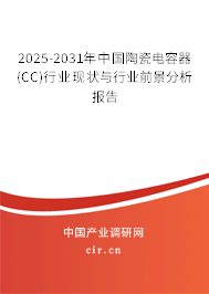 2025-2031年中國(guó)陶瓷電容器(CC)行業(yè)現(xiàn)狀與行業(yè)前景分析報(bào)告