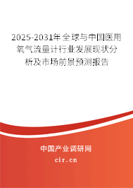 2025-2031年全球與中國醫(yī)用氧氣流量計行業(yè)發(fā)展現(xiàn)狀分析及市場前景預(yù)測報告 2025-2031年全球與中國醫(yī)用氧氣流量計行業(yè)發(fā)展現(xiàn)狀分析及市場前景預(yù)測報告