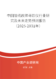 中國管線故障尋蹤儀行業(yè)研究及未來走勢預測報告（2025-2031年）