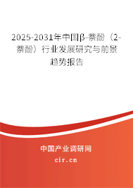 2025-2031年中國β-萘酚(2-萘酚)行業(yè)發(fā)展研究與前景趨勢報告 2025-2031年中國β-萘酚(2-萘酚)行業(yè)發(fā)展研究與前景趨勢報告