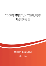 2008年中國2,6-二氯吡啶市場調(diào)研報告 2008年中國2,6-二氯吡啶市場調(diào)研報告