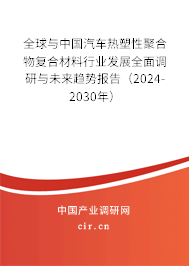 全球與中國汽車熱塑性聚合物復(fù)合材料行業(yè)發(fā)展全面調(diào)研與未來趨勢報告(2024-2030年) 全球與中國汽車熱塑性聚合物復(fù)合材料行業(yè)發(fā)展全面調(diào)研與未來趨勢報告(2024-2030年)