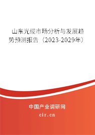 山東光纜市場分析與發(fā)展趨勢預(yù)測報告（2023-2029年）