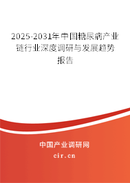 2025-2031年中國(guó)糖尿病產(chǎn)業(yè)鏈行業(yè)深度調(diào)研與發(fā)展趨勢(shì)報(bào)告