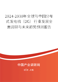2024-2030年全球與中國分布式發(fā)電機（DG）行業(yè)發(fā)展全面調研與未來趨勢預測報告
