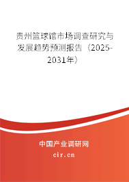 貴州籃球館市場調(diào)查研究與發(fā)展趨勢預測報告(2025-2031年) 貴州籃球館市場調(diào)查研究與發(fā)展趨勢預測報告(2025-2031年)