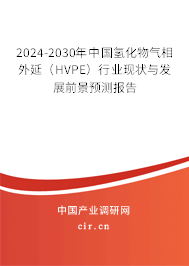 2024-2030年中國氫化物氣相外延（HVPE）行業(yè)現(xiàn)狀與發(fā)展前景預測報告