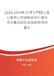 2024-2030年全球與中國人造心臟和心室輔助裝置行業(yè)現(xiàn)狀全面調(diào)研及發(fā)展趨勢預(yù)測報(bào)告