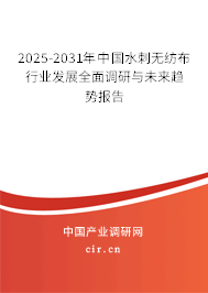 2025-2031年中國(guó)水刺無(wú)紡布行業(yè)發(fā)展全面調(diào)研與未來(lái)趨勢(shì)報(bào)告 2025-2031年中國(guó)水刺無(wú)紡布行業(yè)發(fā)展全面調(diào)研與未來(lái)趨勢(shì)報(bào)告