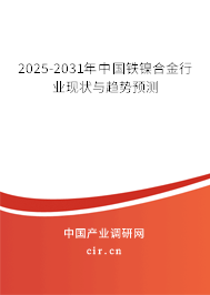 2025-2031年中國鐵鎳合金行業(yè)現(xiàn)狀與趨勢預(yù)測 2025-2031年中國鐵鎳合金行業(yè)現(xiàn)狀與趨勢預(yù)測