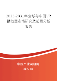 2025-2031年全球與中國VR播放器市場研究及前景分析報告 2025-2031年全球與中國VR播放器市場研究及前景分析報告
