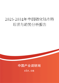2025-2031年中國硒化鈷市場現(xiàn)狀與趨勢分析報告 2025-2031年中國硒化鈷市場現(xiàn)狀與趨勢分析報告