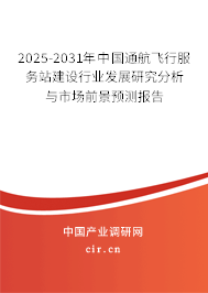 2025-2031年中國(guó)通航飛行服務(wù)站建設(shè)行業(yè)發(fā)展研究分析與市場(chǎng)前景預(yù)測(cè)報(bào)告 2025-2031年中國(guó)通航飛行服務(wù)站建設(shè)行業(yè)發(fā)展研究分析與市場(chǎng)前景預(yù)測(cè)報(bào)告