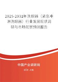 2025-2031年洗眼器（緊急沖淋洗眼器）行業(yè)發(fā)展現(xiàn)狀調(diào)研與市場前景預(yù)測報告