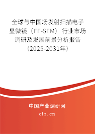 全球與中國場發(fā)射掃描電子顯微鏡(FE-SEM)行業(yè)市場調(diào)研及發(fā)展前景分析報(bào)告(2025-2031年) 全球與中國場發(fā)射掃描電子顯微鏡(FE-SEM)行業(yè)市場調(diào)研及發(fā)展前景分析報(bào)告(2025-2031年)