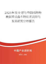 2025年版全球與中國機場地面保障設備市場現(xiàn)狀調(diào)研與發(fā)展趨勢分析報告