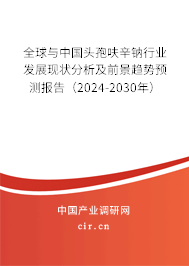 全球與中國(guó)頭孢呋辛鈉行業(yè)發(fā)展現(xiàn)狀分析及前景趨勢(shì)預(yù)測(cè)報(bào)告(2024-2030年) 全球與中國(guó)頭孢呋辛鈉行業(yè)發(fā)展現(xiàn)狀分析及前景趨勢(shì)預(yù)測(cè)報(bào)告(2024-2030年)